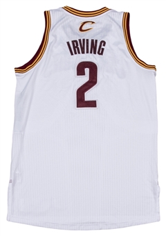2012 Kyrie Irving Game Used Cleveland Cavaliers White Jersey